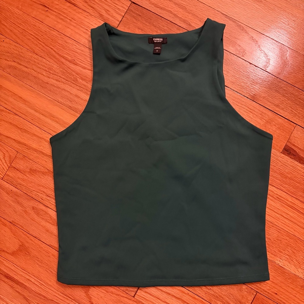 Express Dark Green Tank Top
